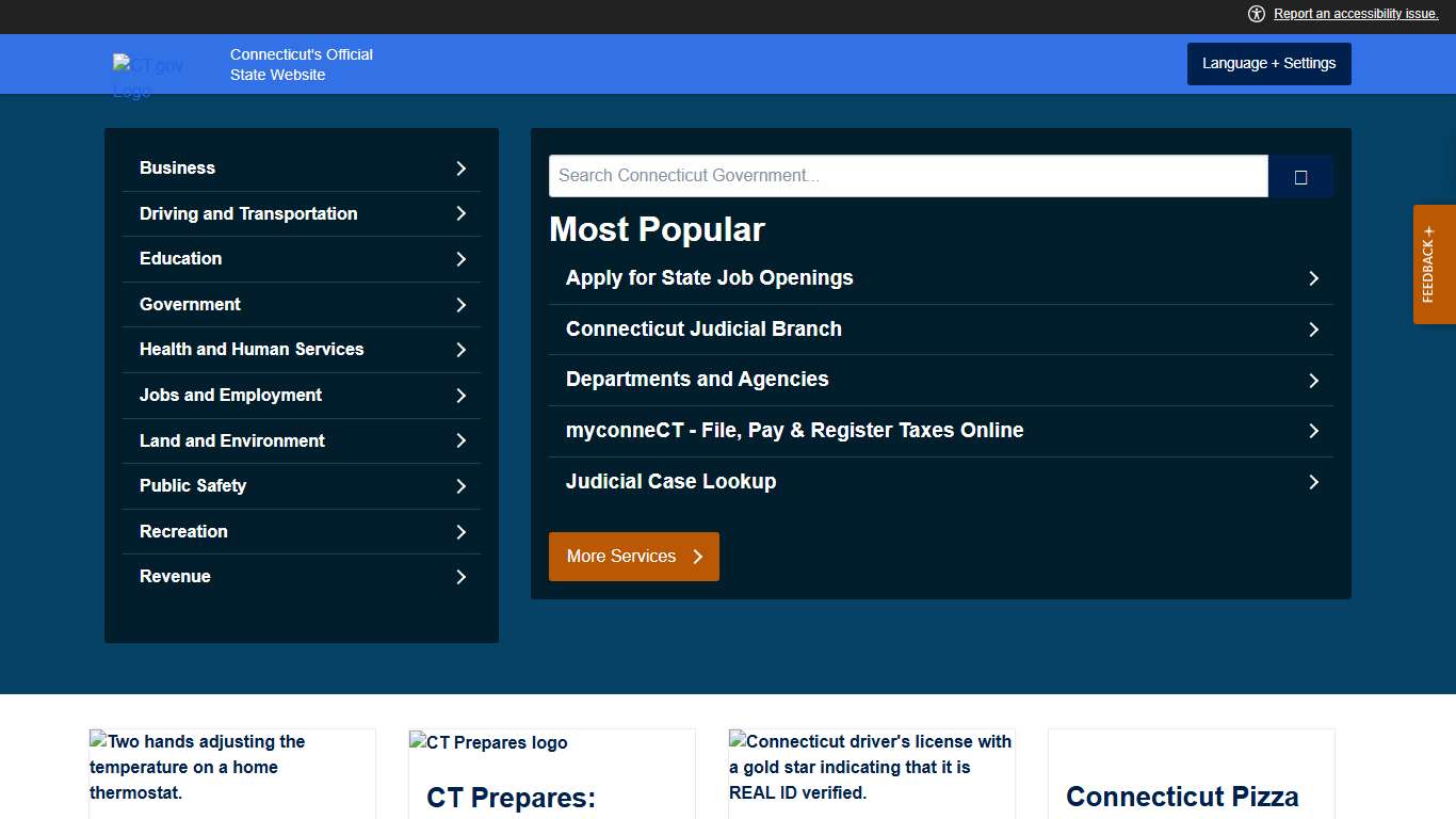 CT.GOV-Connecticut's Official State Website